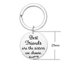 Key Rings Fashion Keyring Drive Safe Name Stainless Steel Keychain Couples Women Men Friend Family Chain Pendant Jewelry Chains Drop Smtex