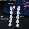 Ohrmanschette CWWZircons, nicht durchdringendes Design, lange baumelnde CZ-Kristall-Clip-On-Ringe, nicht durchbohrt, für Damen, Hochzeit, Party, Kostümschmuck, CZ713 6812470