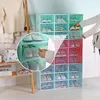 Clothing Storage 2022 Multilayer Composite Shoe Box Rectangle PP Thickened Shoes Organizer Drawer Boxes Plastic Set Shelf