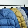 Veste en coton d'hiver de créateur veste en nylon YKK fermeture éclair en métal style parka chaud coupe-vent imperméable à capuche brodé en 5 couleurs