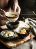 Bowls 2/pcs Japanese S Rice Salad Soup Bowl Home Restaurant Seasoning Breakfast Simple Retro Round Tableware Kitchen Supplies