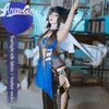 В Stock Game Genshin Impact Cosplay Ye Lan Costume Cose yelan Sexy Liyue Archer для женщин Ролевая игра карнавальная вечеринка боди боди J220720