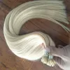 Ultra fläkt Tips Hårförlängning Keratin Fusion Human Hair Extensions 1g/Strands 200 Strands/Bag 3 Färger att välja mellan 14-22-tums fabriksdirekt