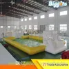 Playhouse& Swings Commercial Inflatable Football Field PVC Air Football Pitch Sports Game Soap Soccer Stadium With Blowers