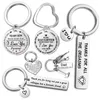 Key Rings Fashion Keyring Drive Safe Name Stainless Steel Keychain Couples Women Men Friend Family Chain Pendant Jewelry Chains Drop Smtex
