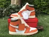 Authentic 1 High OG WMNS Starfish Athletic Shoes Men Women Gorge Green White Orange Varsity Red Lost Found Chicago Reimagined Outdoor Sneakers With Box