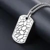 Pendentif Colliers JHSL Hommes Tag Collier Mâle 55/60/70cm Chaîne En Acier Inoxydable Couleur Argent Mode Bijoux Cadeau Dropship