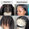 100% Brésilien Human Hair Wig 13x4 Lace Front Perruques droites pour les femmes noires