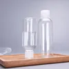 500 Stück 50 ml 100 ml Kunststoff-Flip-Flaschen, Kosmetikdose, Reise-Make-up-Flüssigkeitsbehälter, leere nachfüllbare Flaschen