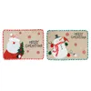 Tafelmatten Vrolijk kerstfeest Placemats Zet niet-slipplaats Wasbaar 13 x 18 inch