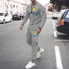 Men's Tracksuits Sportswear Suit Solid Color France Ricard 3D Printing Tshirt 2-piece Set Jogging Pants Men Streetswear Tracksuit 221105