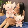 25CM35CM45CM Słodka urocze duże oczy Piggy Plush Toys Soft Cartoon Animal Filled Doll Doll Prezenty Bordai