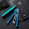 FACA balisong CNC não afiada FACA BENCHMADE BM42 BM43 T6061 Cabo de alumínio facas de treino para treino faca dobrável faca dobrável Presente de Natal Ferramenta EDC