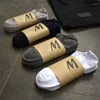 Erkek Çorap 5 Çift/Lot Yaz Pamuk Pamuk Düşük Kesim Erkekler Düz Renk Moda Nefes Alabilir Spor Kısa Kısa Konforlu Ayak Bileği Çorap Beyaz Siyah