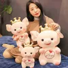 25CM35CM45CM Słodka urocze duże oczy Piggy Plush Toys Soft Cartoon Animal Filled Doll Doll Prezenty Bordai