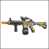 ألعاب السلاح ألعاب Gun M416 Gel Blaster مع 15000 كرات هيدروجيل يدوي Matic Splatter Water Electric for ADT Kids Drop Hompts Mo Dhelp