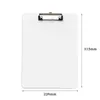 New Sublimation A4 Clipboard Recycled Document Storage Holder White Blank Profile Clip Letter File Paper Sheet Office Supplies Wholesale EE