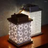 Night Lights Romantic Atmosphere LED Lamp Wood Iron Table For Coffee Bookshelf Nightstand Store Power By 3 Battery