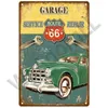 Route 66 Metal Painting Shabby Chic Targhe in metallo per parete Home Craft Cafe Musica Bar Garage Decorazione Vintage Poster Decor 20cmx30cm Woo