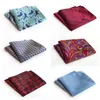 Bow Ties 2022 Unique Design Fashion Suit Pocket Towel Explosion Models Polyester Men's Formalwear Retro Handkerchief