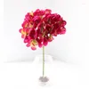 Flores decorativas hidrangea hastea haste artificial alta simulação decoração de casamento em casa festa em casa