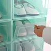 Clothing Storage 2022 Multilayer Composite Shoe Box Rectangle PP Thickened Shoes Organizer Drawer Boxes Plastic Set Shelf