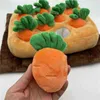 Baby Cuddle Dog Chew Toys Sniffing Mat Carrot Pop Pull Radish Vegetable Field Cuddle Parent ld interaction Toys J220729