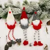 Décorations de noël poupée sans visage pendentif suspendu année fête cadeaux décor à la maison arbre de noël ornements joyeux 2022