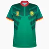 23/24 Kameroen Voetbalshirt 2023 2024 ABOUBAKAR MBEUMO TOKO EKAMBI NKOULOU NKOUDOU M.HONGLA Voetbalshirt Groen Wit Rood Uniformen