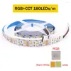 Strips 5M RGB CCT LED Strip Light 12V 24V 2835 RGBW RGBWW Flexible Tape 60 90 180Leds/m Waterproof Stripe Rope Decoration