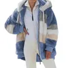 Giacche da uomo in lana miscele cappotti casual con cerniera hip hop autunno e peluche invernali Multicolore con cappuccio per uomini 221105
