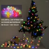 Cordes 50/100 LED Chaîne Candy Ball Lumière De Noël USB 8 Modes Extérieur Jardin Maison Fête De Vacances Décoration Blanc Chaud/Rouge/RGB