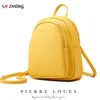 Borse da scuola YIZHONG Mini zaino in pelle Borsa piccola multifunzione Designer Famoso marchio Donna Borsa a tracolla semplice Mochila 221105