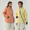 Giubbotti da sci 2022 Outdoor Uomo Giacca da snowboard Sport invernali Top da sci Donna Antivento Caldo Cappotto da neve femminile Montagna riscaldata con cappuccio Uomo