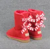 Hot sell colorful two Bow AUS U3280 women snow boots bowknot keep warm boot w card dust bag women boots Free transshipment