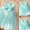 16038 Kinder Mädchen Punkte Prinzessin Kleid Kinder Tutu Langarm Bowknot Spitze Party Casual Kleider