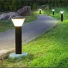 أضواء حديقة الطاقة الشمسية Bollard Light Villa Light Light Outdoor مقاومة للماء LED Electric H57cm H80cm