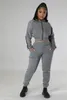 Women's Two Piece Pants 2022 Autumn Winter Solid Hoodies Set High-end Suitable Young Casual Full Sleeve Long Pencil Slim Women 2