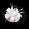 Berety kobiety Chic Sinamay Fascinator kapelusz koktajl wesele kościół chluba moda nakrycia głowy formalne akcesoria do włosów z piór 221107