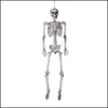 Decoração de festa Halloween prop esqueleto humano FL Tamanho Skl Hand Life Body Anatomy Model Decor Assombrado Casa Adeços ósseos Decoração de Cabeça Dhlxl