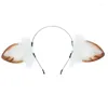 Party Supplies Lovely Sheep Ears Hair Hoop Plush Headdress Lolita Cosplay Props Simulation Animal Headband For Masquerade Ball