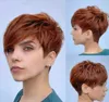 Hair Lace Wigs Feminino Cabelo Curto Bangs FFF FFY Chemical Fiber Capfe -mela