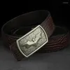 Cinture Uomo Designer Fashion Buckle Cintura in vera pelle Cinturino in vita di lusso di alta qualità Bella pelle di mucca Oro Wide Ceinture Homme