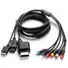 3 In 1 audiovideo AV component kabelsnoer voor PS2 PS3 Xbox 360 Wii Wiiu A/V -kabels Lead -ups DHL FedEx Gratis schip