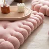 Yastık Modern Kadife Bisküvi Şekli Zemin Tatami Meditasyon Yuvarlak Puf Kanepe Kanepe Tezgah Koltuk Futon Kapalı Açık