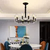 Candelabros Lámpara moderna para sala de estar Lámpara de araña de cristal de lujo Ambiente simple americano Dormitorio Comedor