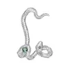 Oreille manchette personnalité argent plaqué serpent forme Clip pour femmes anneau sans Piercing brillant breloque en Zircon tendance bijoux cadeau 2211076081475