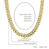 10 mm Miami Cuban Link Bransoletka Bransoletka Mens Hip Hop Biżuter