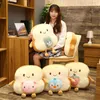 Kawaii Toast Intagliato Pane Coccole Creativo Peluche Cibo Cartone Animato Animale Peluche Letto Divano Cuscino Compleanno Con Regali Coperta Per bambino J220729