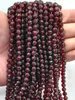 Beads Natural Pyrope Garnet 128 Facetterade runda 7-8mm Pentagon Faces